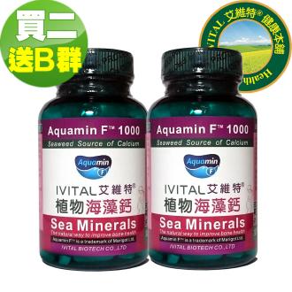 IVITAL艾維特®海藻鈣微甜可嚼錠(100錠)「買2送2盒B群組」