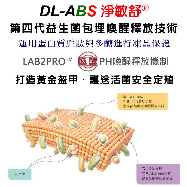 DL-ABS淨敏舒®乳酸菌+蔓越莓+ellirose(60粒)「買2送2盒B群」