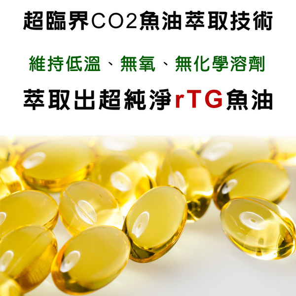 「購物滿12000贈品」85%超臨界rTG魚油(60粒)「會員價1000元」