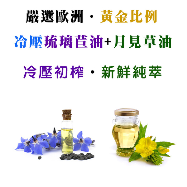 「滿13000贈品」IVITAL婦利舒®琉璃苣油+月見草油(60粒)「會員價1100元」