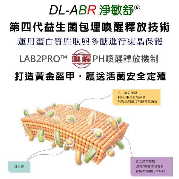 DL-ABR淨敏舒®乳酸菌+蔬果酵素+菊苣纖維+木寡糖膠囊(60粒)