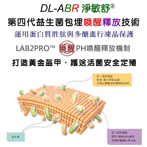 「購物滿5000贈品」DL-ABR淨敏舒®酵素益生菌膠囊(60粒)「會員價1000元」