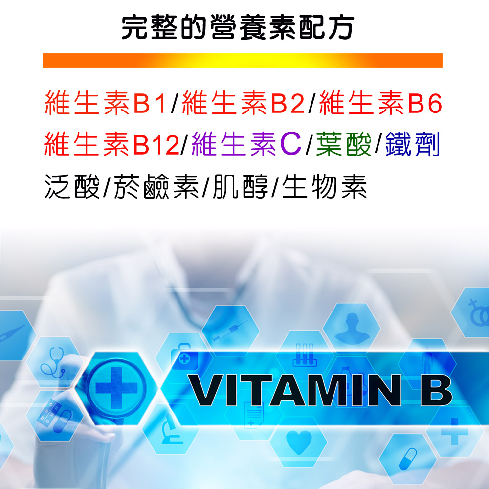 美國進口孕婦高單位葉酸800微克+肌醇+B群+鐵劑膜衣錠